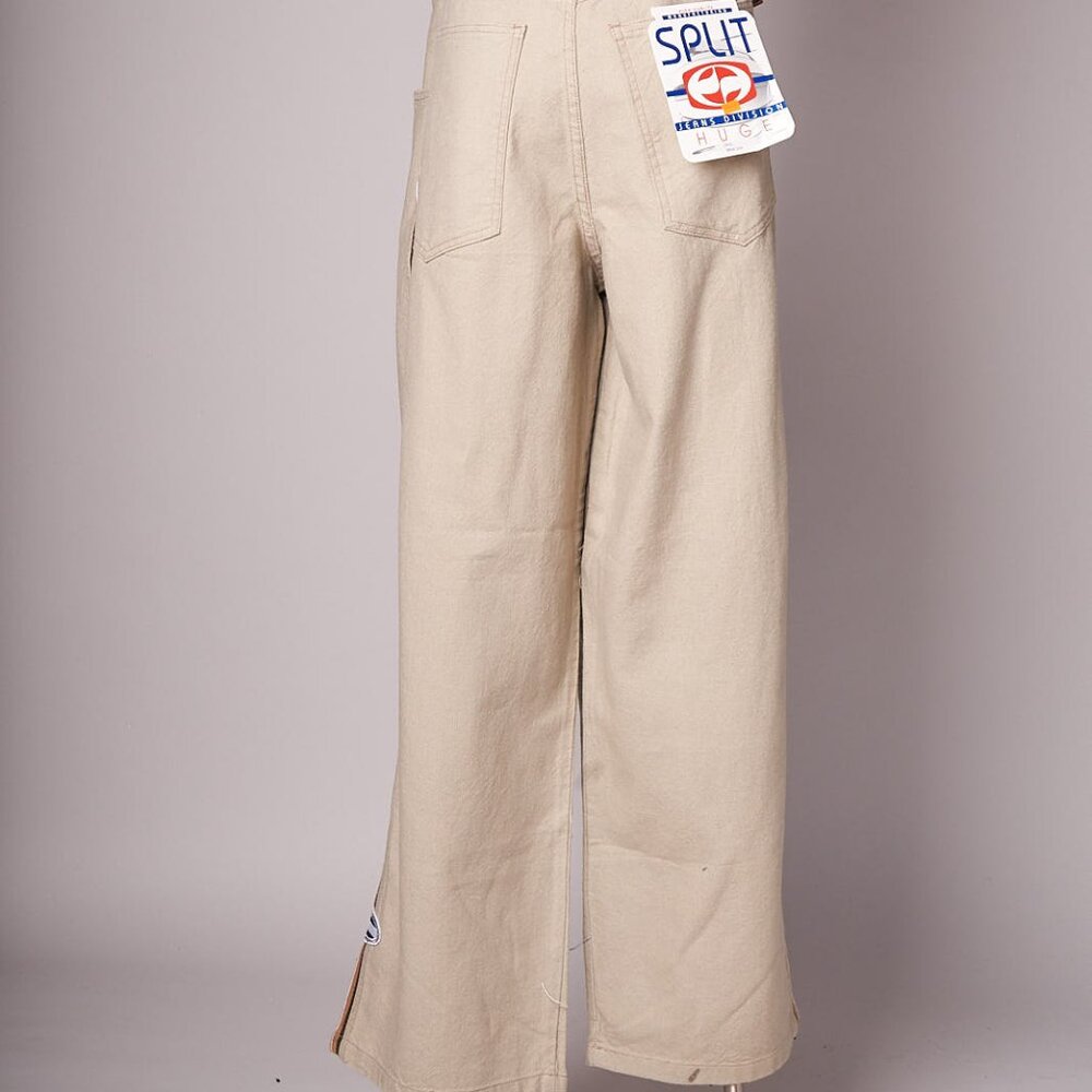 1990s Deadstock Split Skateboarding Tan Baggy Pants